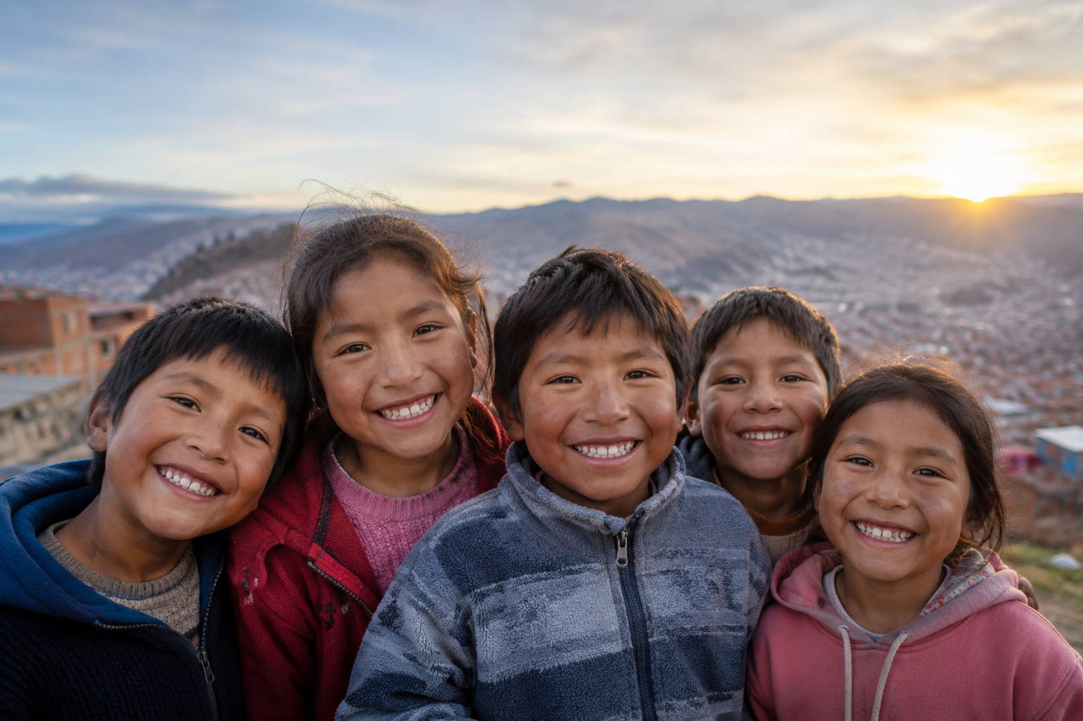 Niña sonriendo — Fundación Luz de Cristo